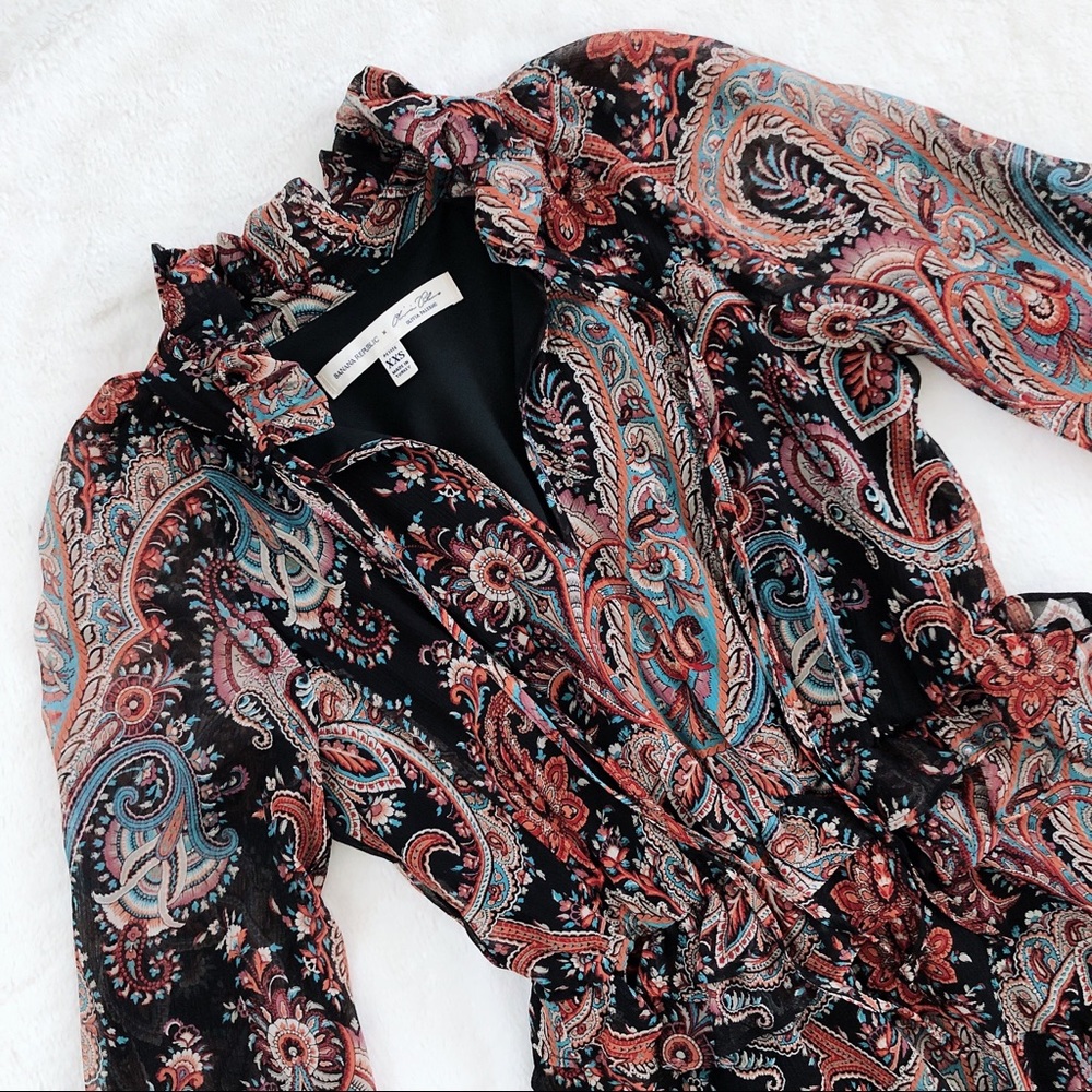 PXXS Banana Republic Olivia Palermo Paisley Dress